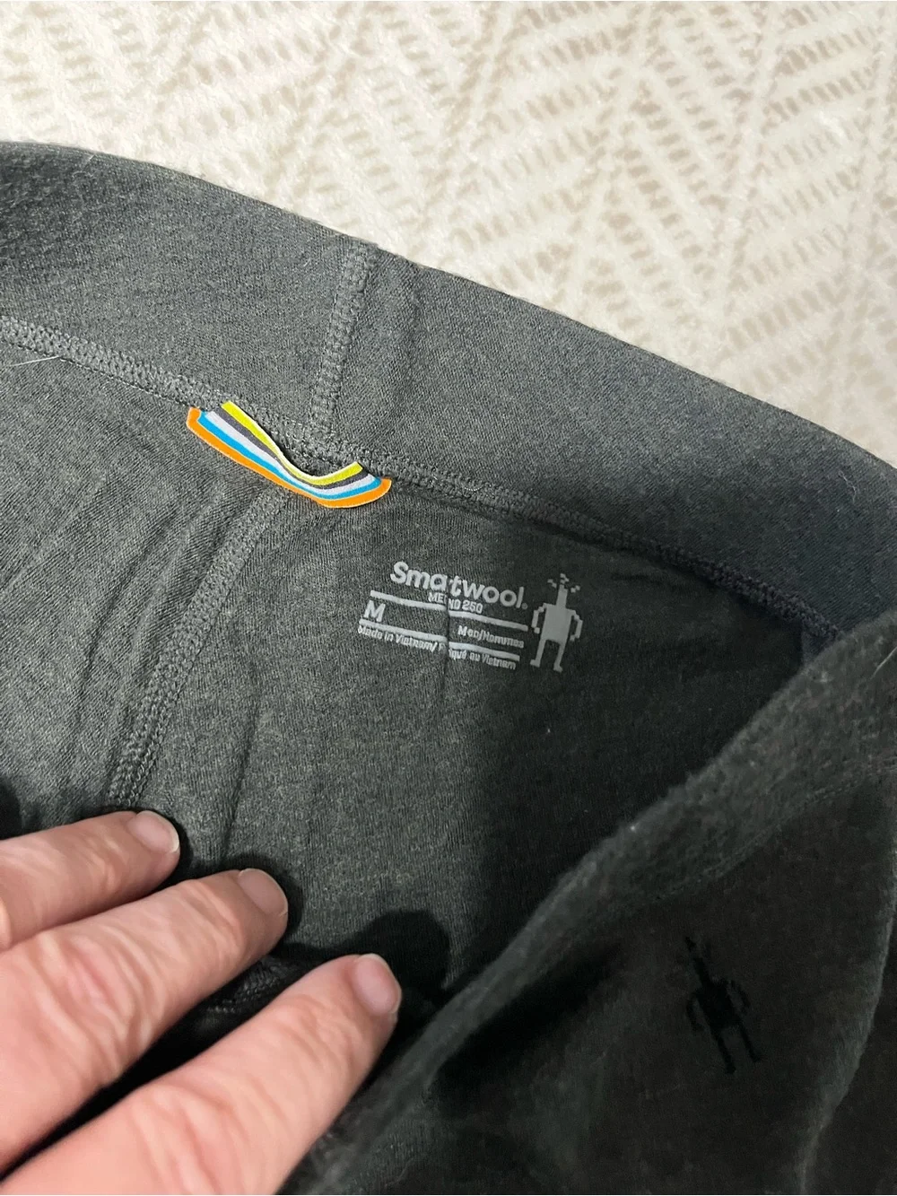 Smartwool Men’s Black Thermal Base Layer Leggings Medium